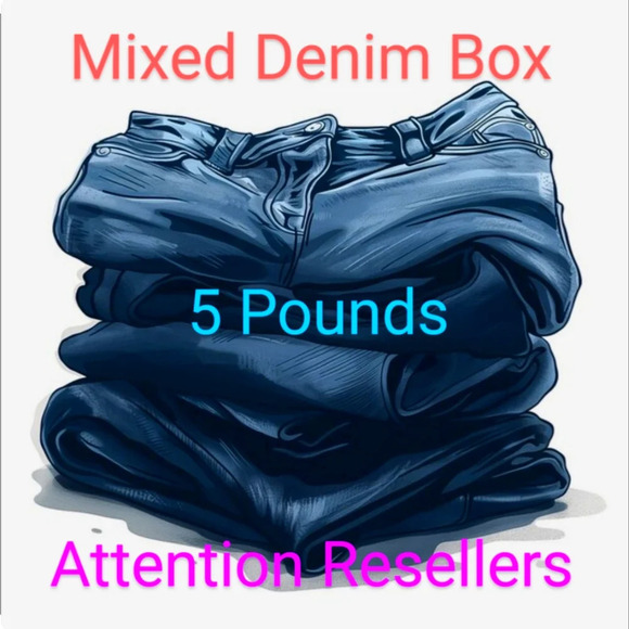 🍒 5 Pounds of Denim!! Attention Resellers!! Build Your Inventory!! - Picture 1 of 1